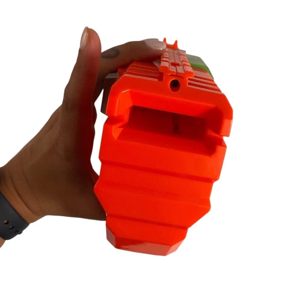NERF VIGILON Disc Launcher Blaster Toy Gun Orange Green Grey F72Q‎